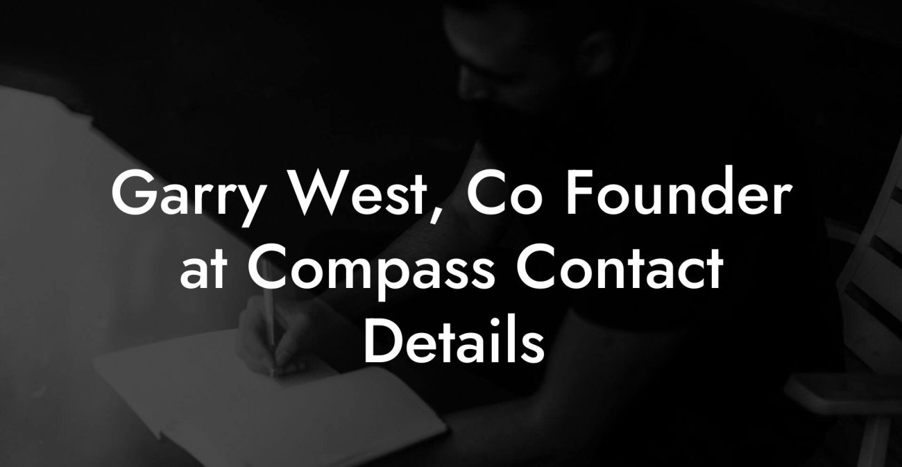 Garry West, Co Founder at Compass Contact Details