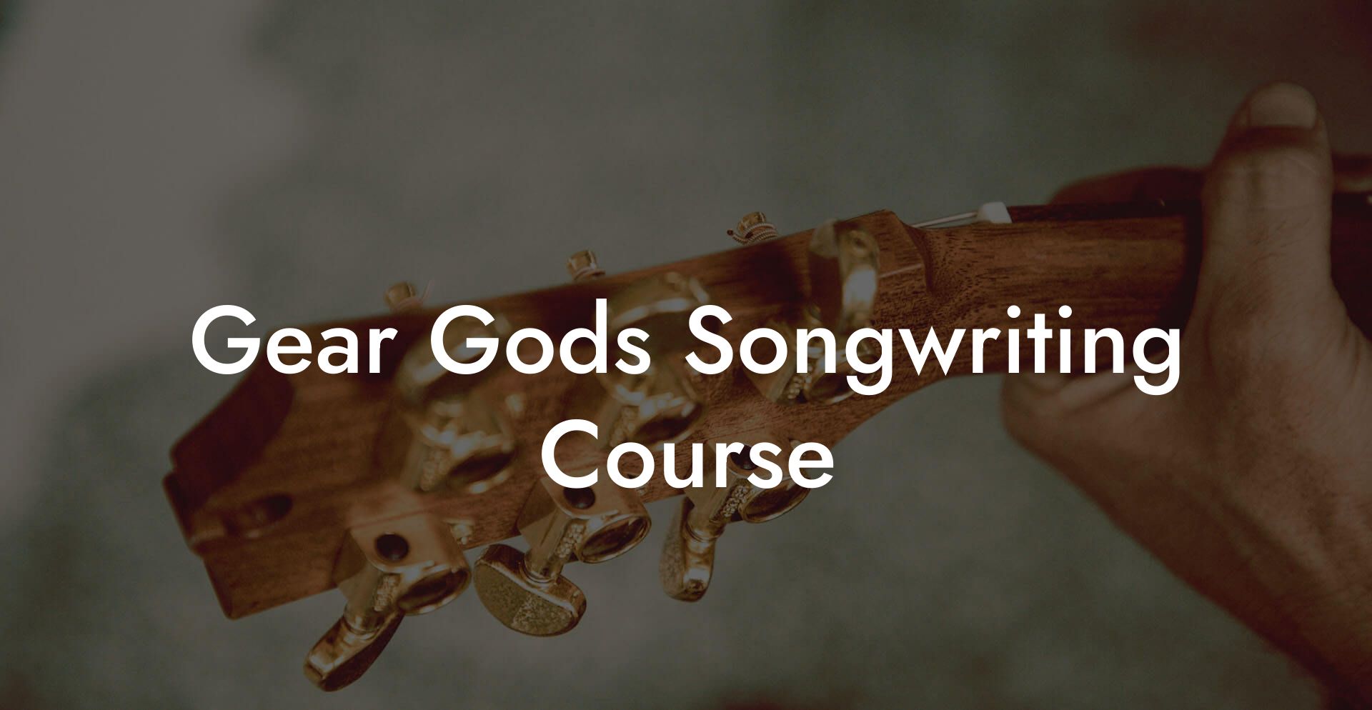 gear gods songwriting course lyric assistant