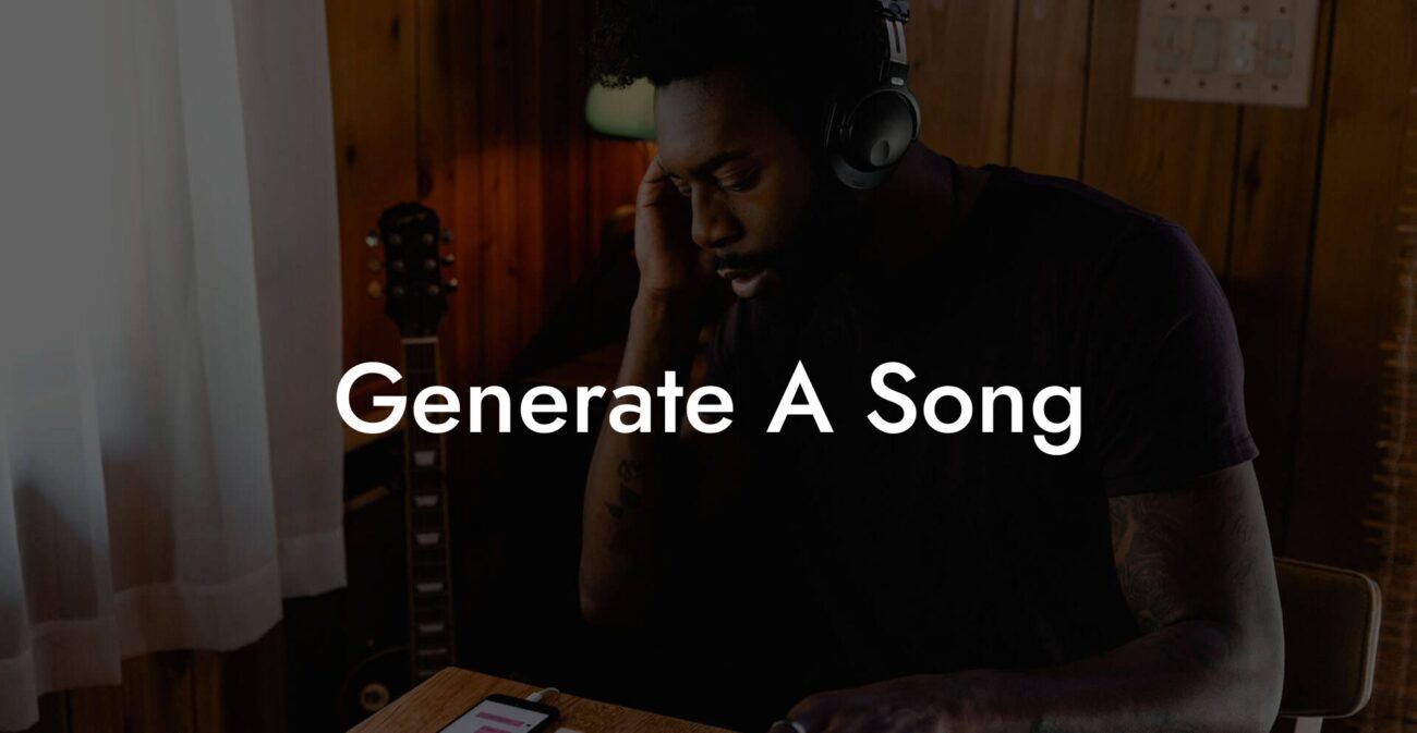 generate a song lyric assistant