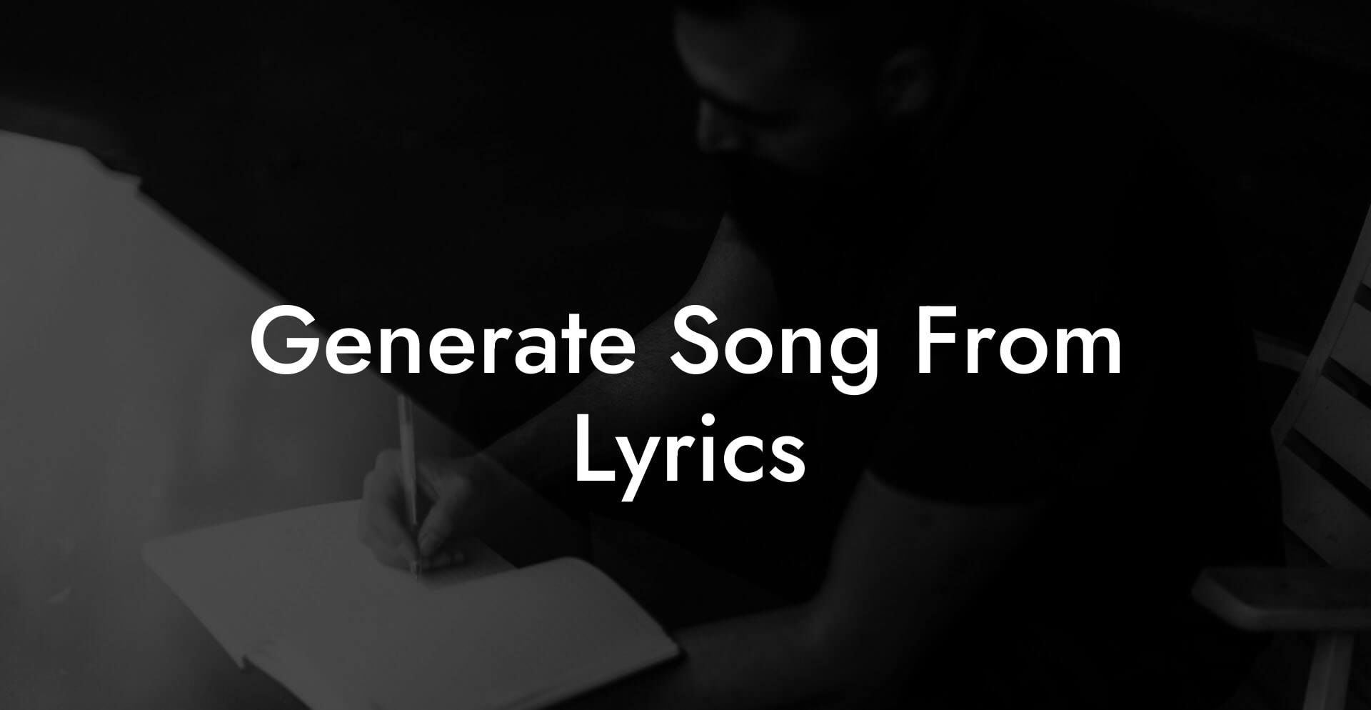 generate song from lyrics lyric assistant