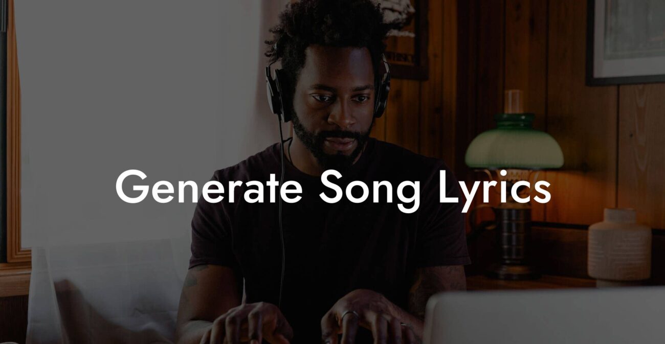 generate song lyrics lyric assistant