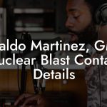 Geraldo Martinez, GM at Nuclear Blast Contact Details