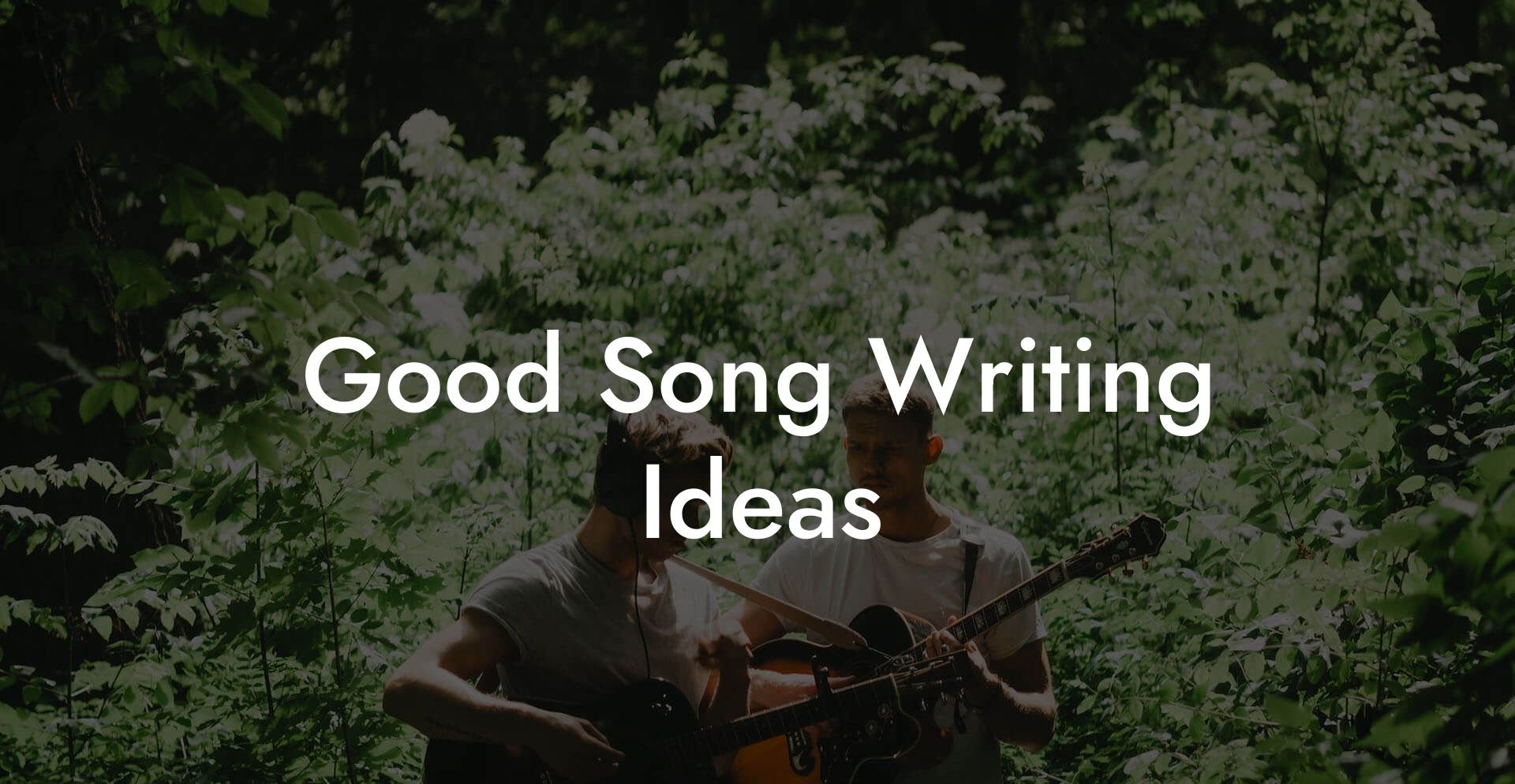 good song writing ideas lyric assistant