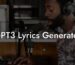 gpt3 lyrics generator lyric assistant