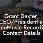 Grant Dexter, CEO/President at MapleMusic Recordings Contact Details