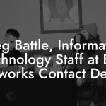 Greg Battle, Information Technology Staff at BET Networks Contact Details