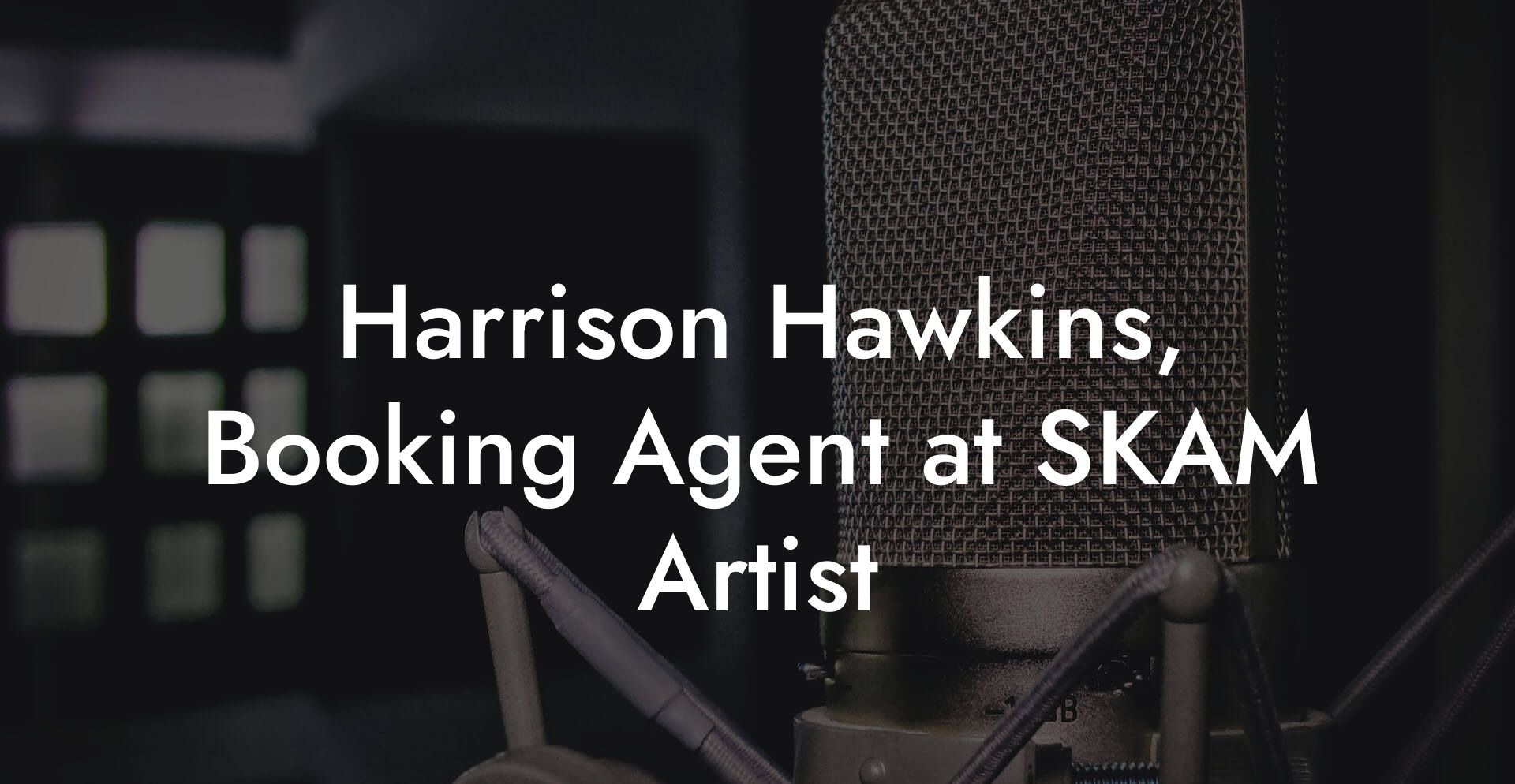 Harrison Hawkins, Booking Agent at SKAM Artist