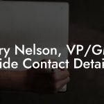 Harry Nelson, VP/GM at Ride Contact Details