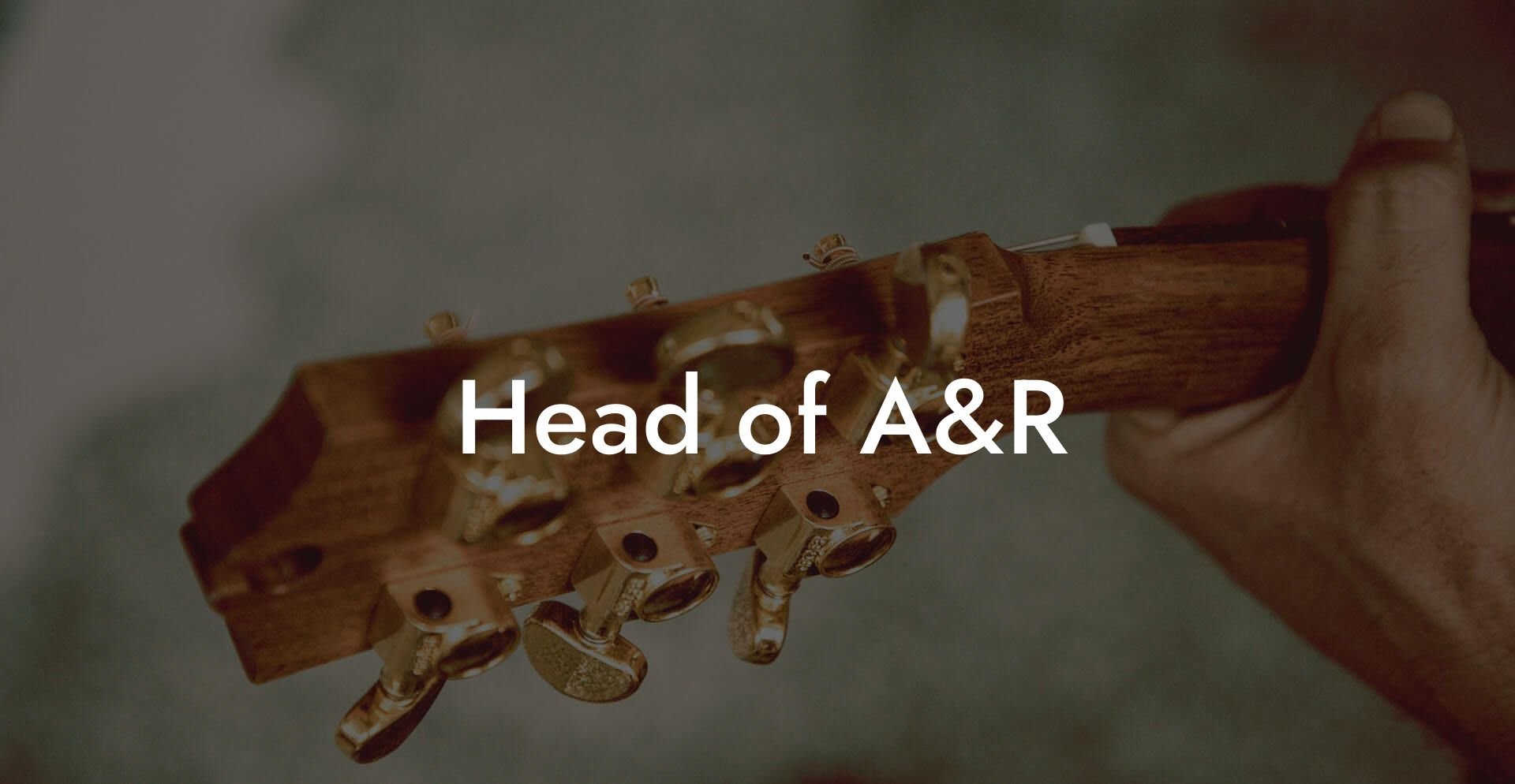 Head of A&R