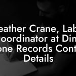 Heather Crane, Label Coordinator at Dine Alone Records Contact Details