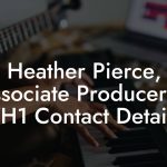 Heather Pierce, Associate Producer at VH1 Contact Details