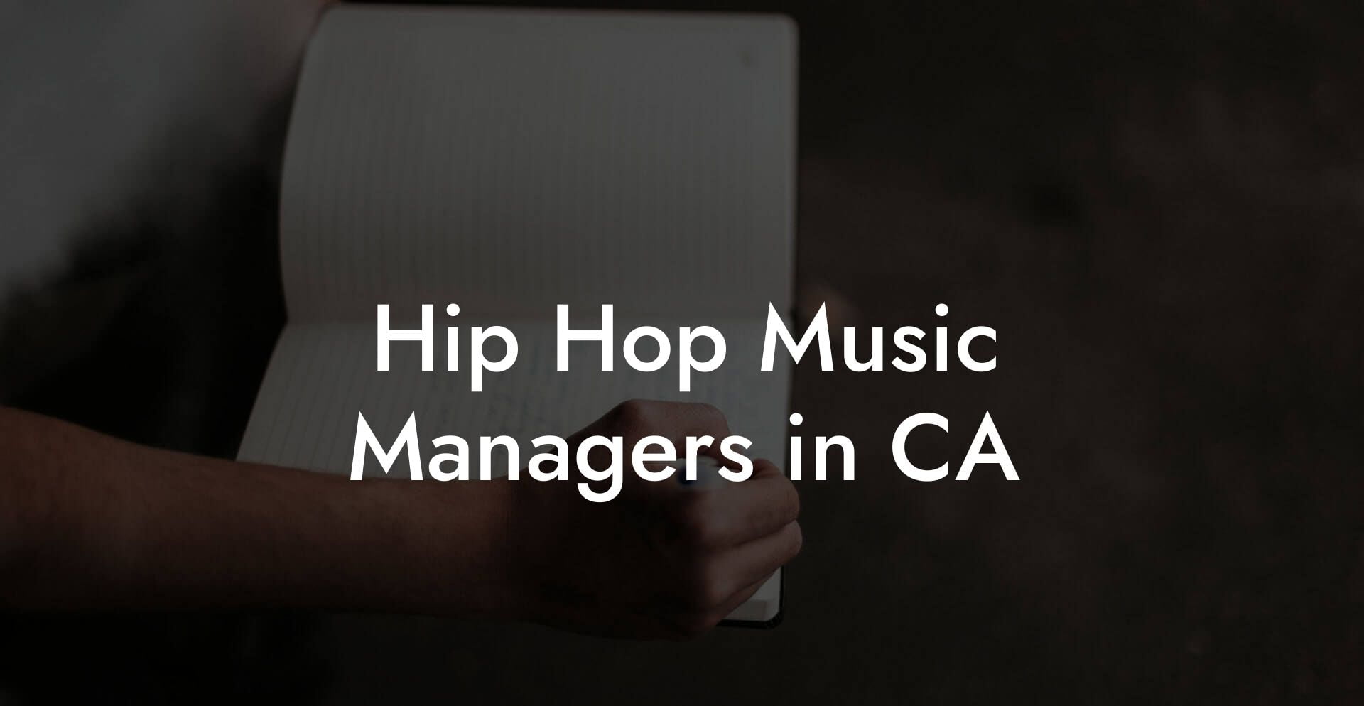 Hip Hop Music Managers in CA