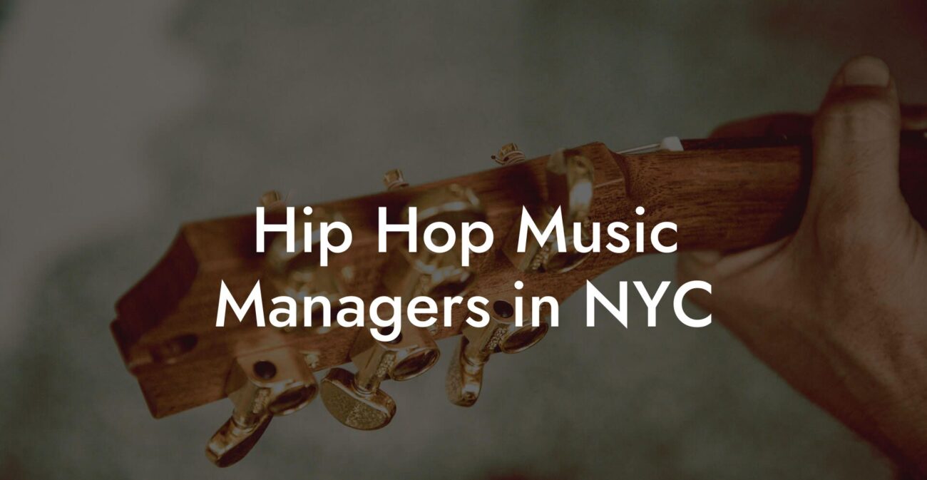 Hip Hop Music Managers in NYC