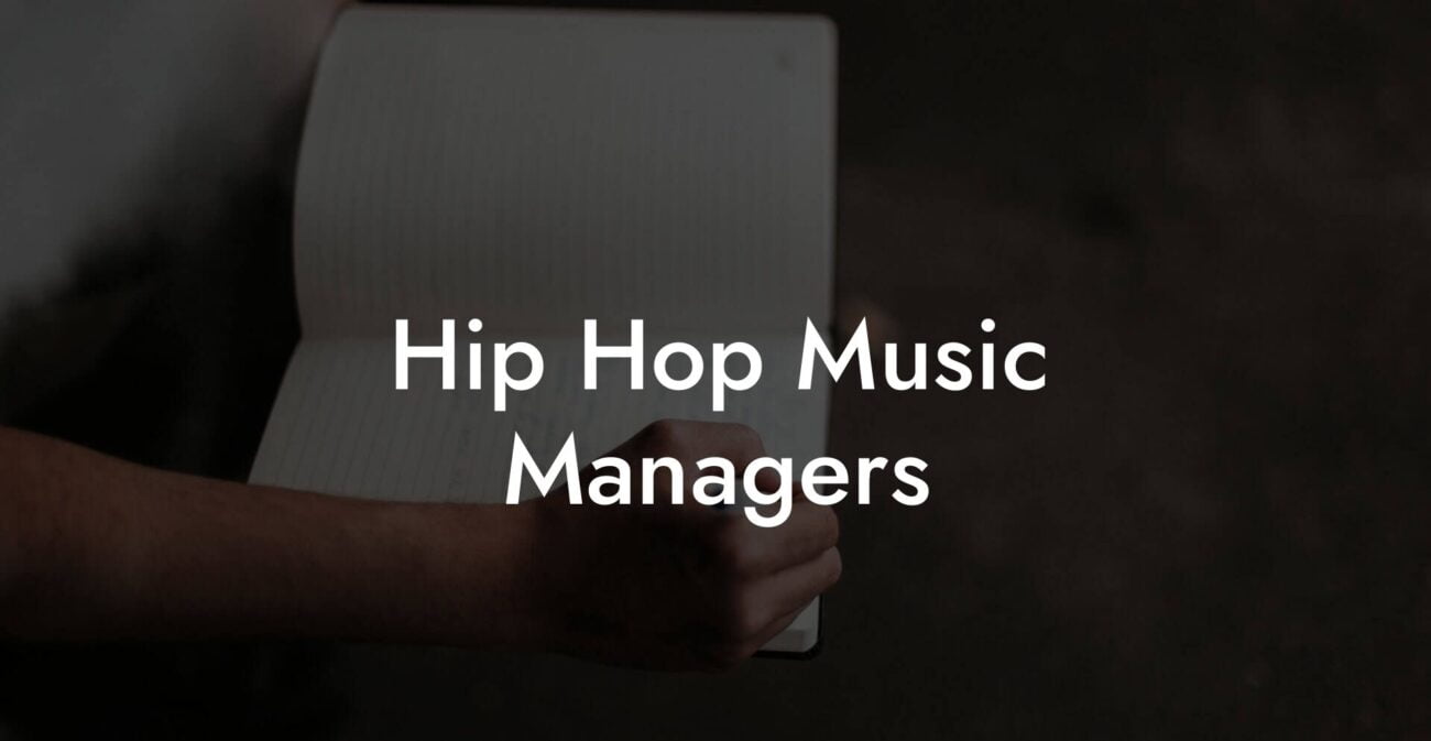 Hip Hop Music Managers