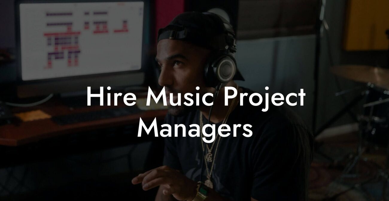 Hire Music Project Managers