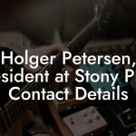 Holger Petersen, President at Stony Plain Contact Details