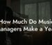 How Much Do Music Managers Make a Year