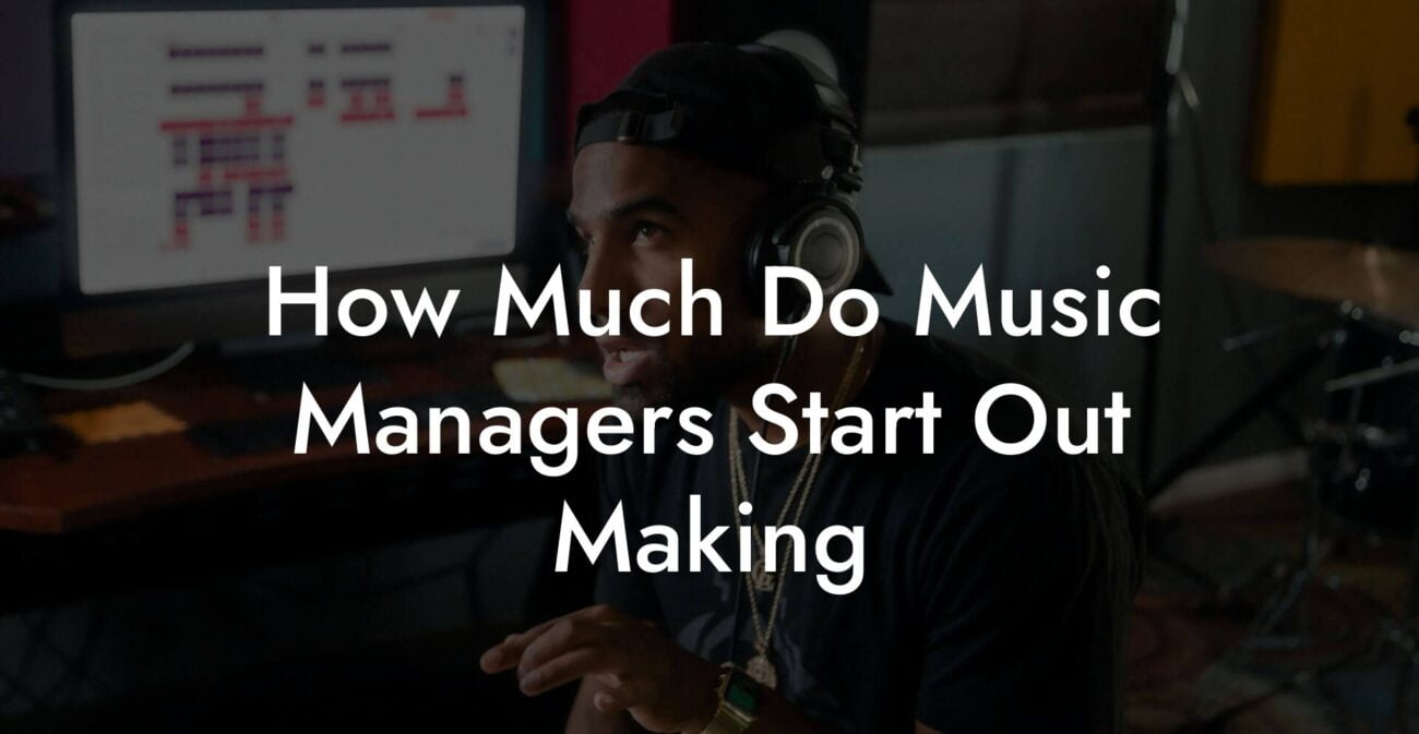 How Much Do Music Managers Start Out Making