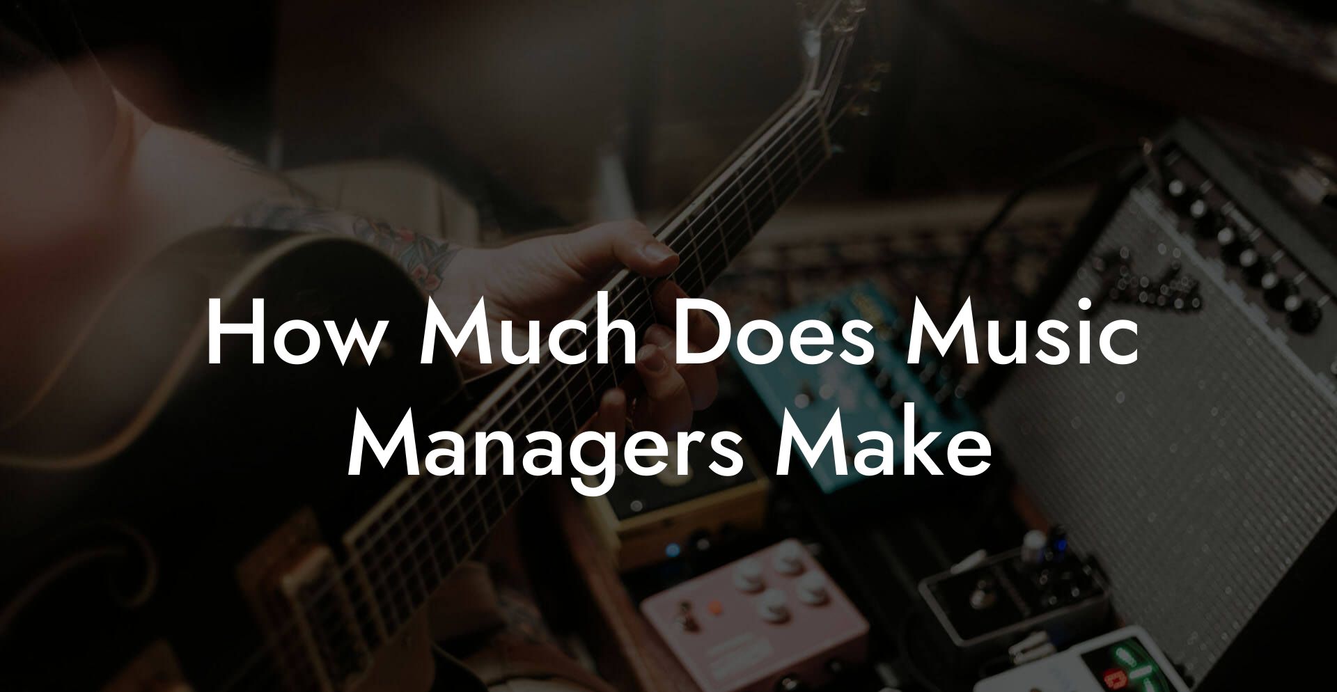 How Much Does Music Managers Make