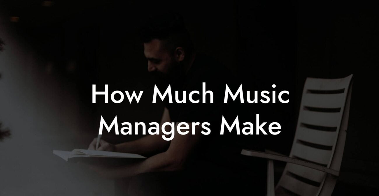 How Much Music Managers Make