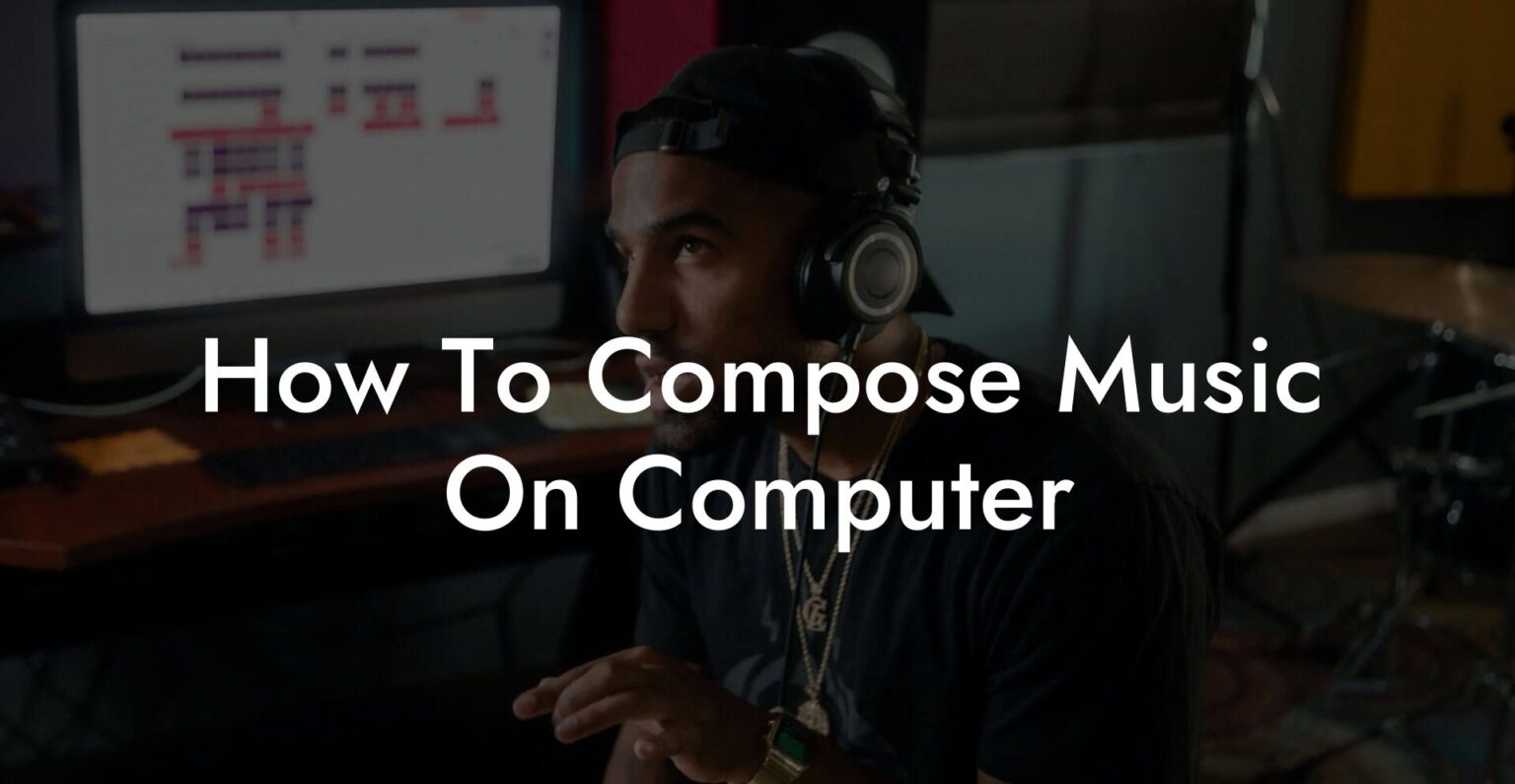 How To Compose Music On Computer - Lyric Assistant