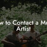 How to Contact a Music Artist