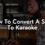 how to convert a song to karaoke lyric assistant
