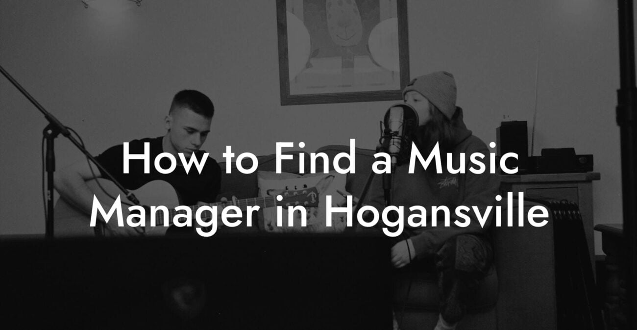 How to Find a Music Manager in Hogansville