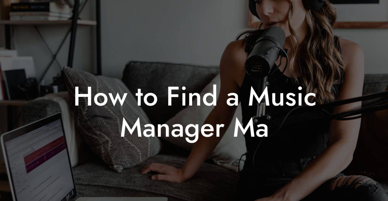 How to Find a Music Manager Ma