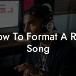 how to format a rap song lyric assistant