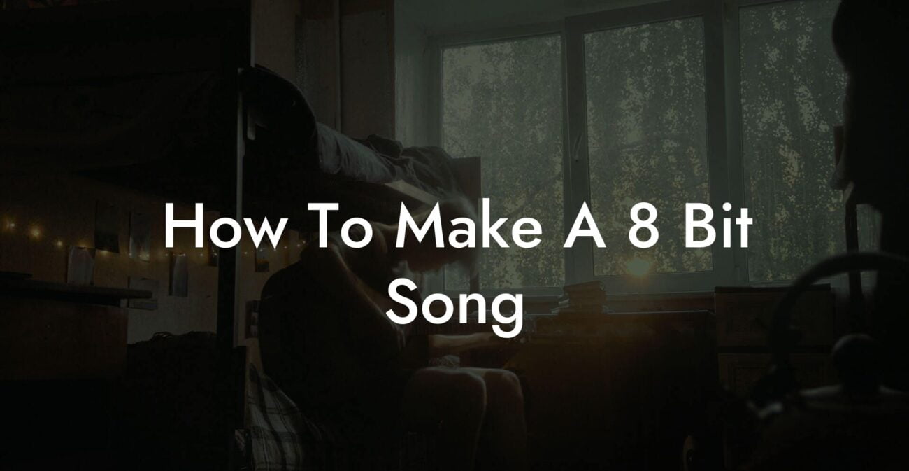 how to make a 8 bit song lyric assistant