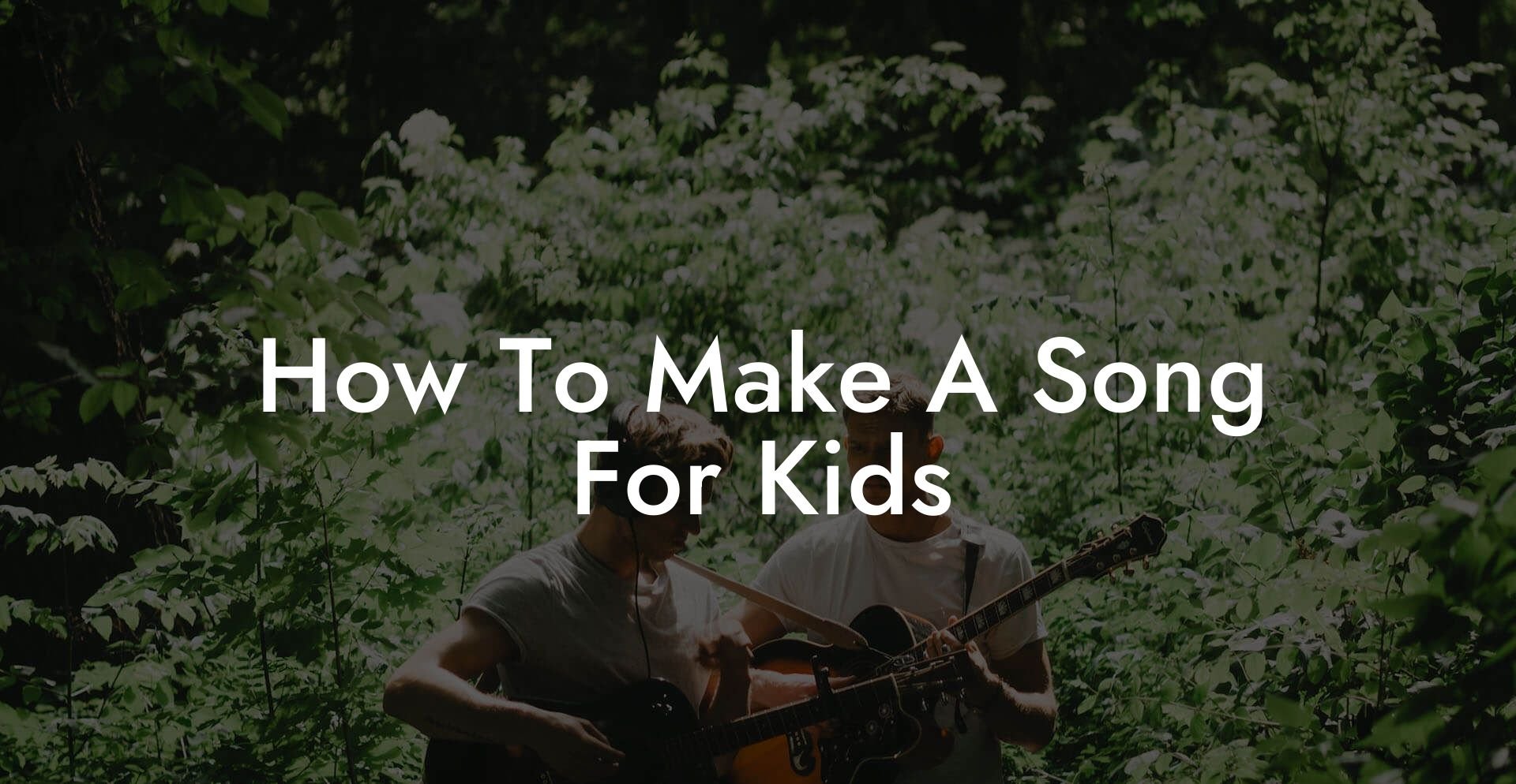 how to make a song for kids lyric assistant