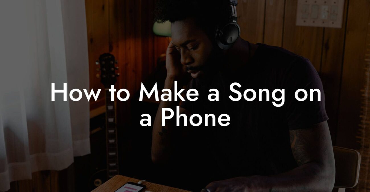 how to make a song on a phone lyric assistant