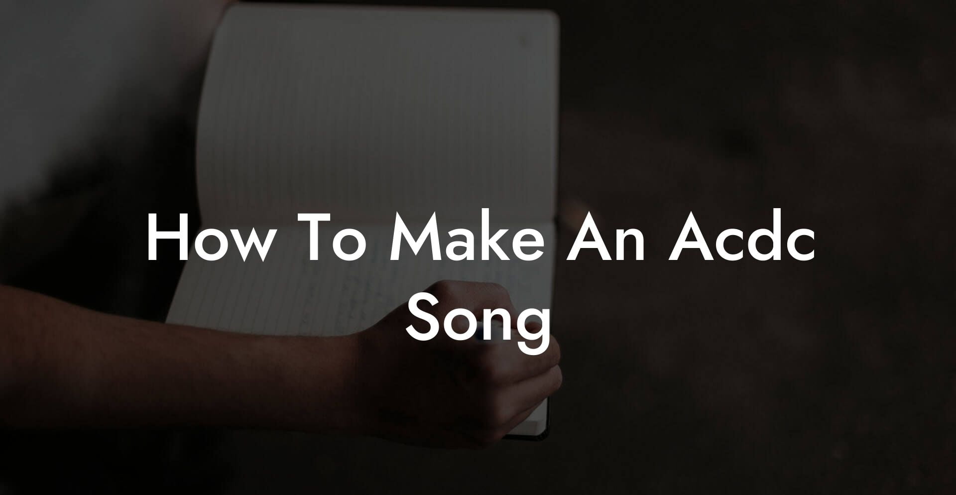 how to make an acdc song lyric assistant