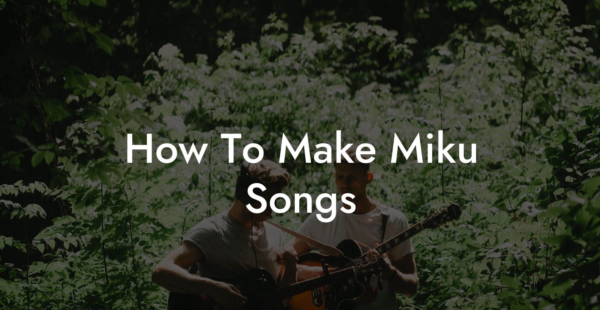 how to make miku songs lyric assistant