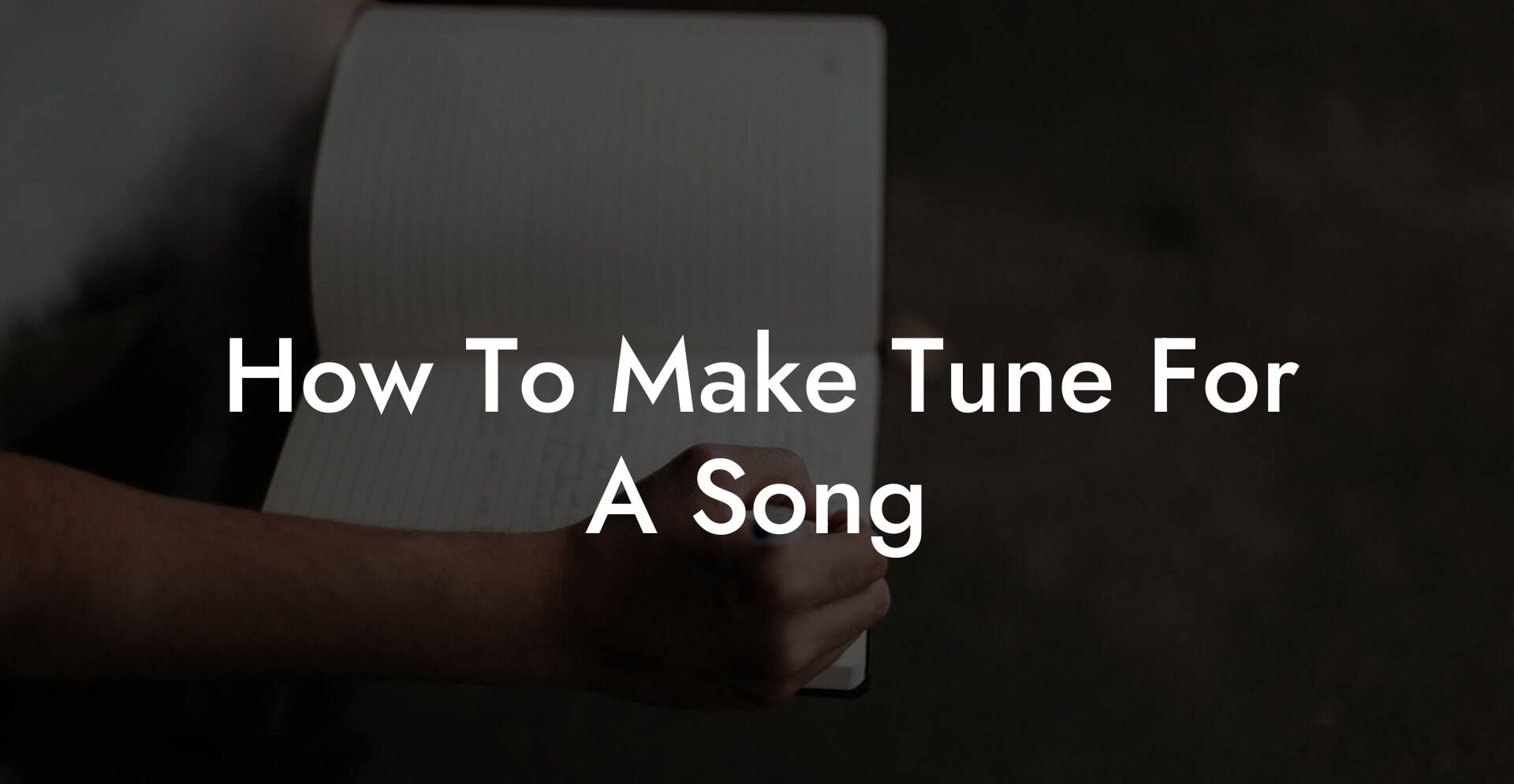 how to make tune for a song lyric assistant