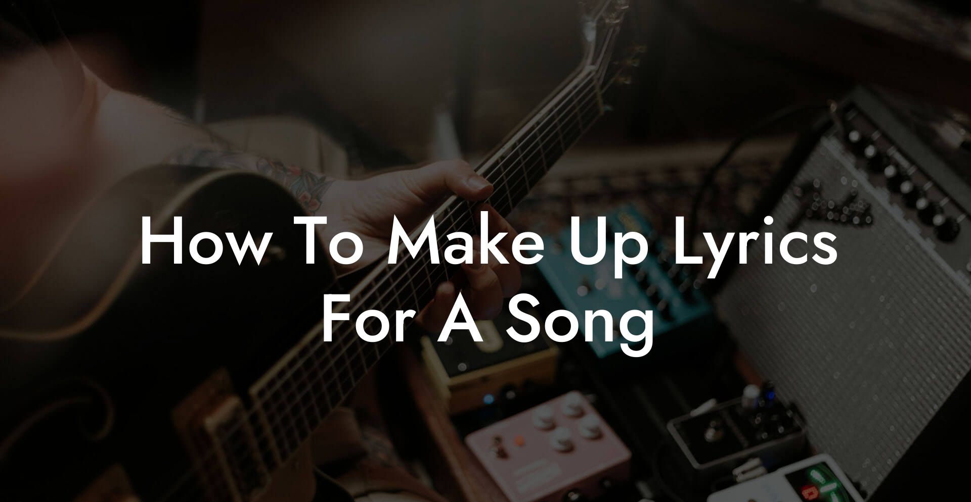 how to make up lyrics for a song lyric assistant