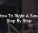 how to right a song step by step lyric assistant