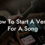 how to start a verse for a song lyric assistant