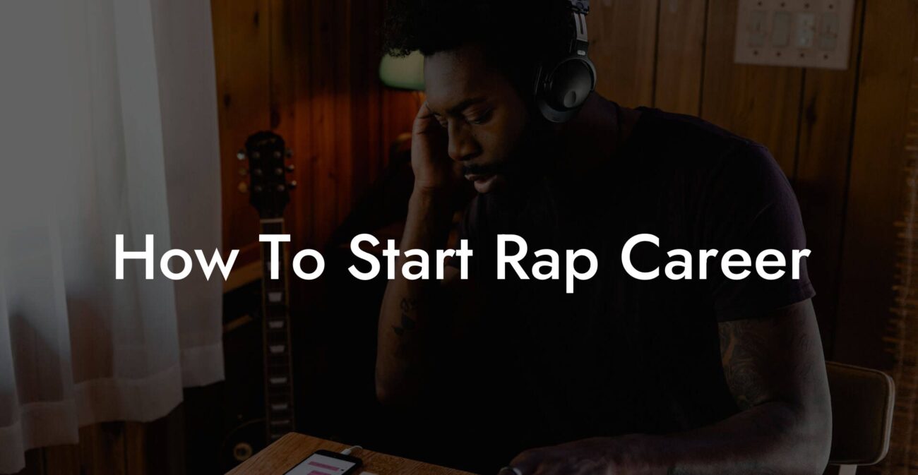 how to start rap career lyric assistant