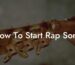 how to start rap song lyric assistant