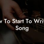 how to start to write a song lyric assistant