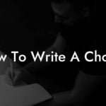 how to write a chorus lyric assistant
