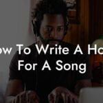 how to write a hook for a song lyric assistant