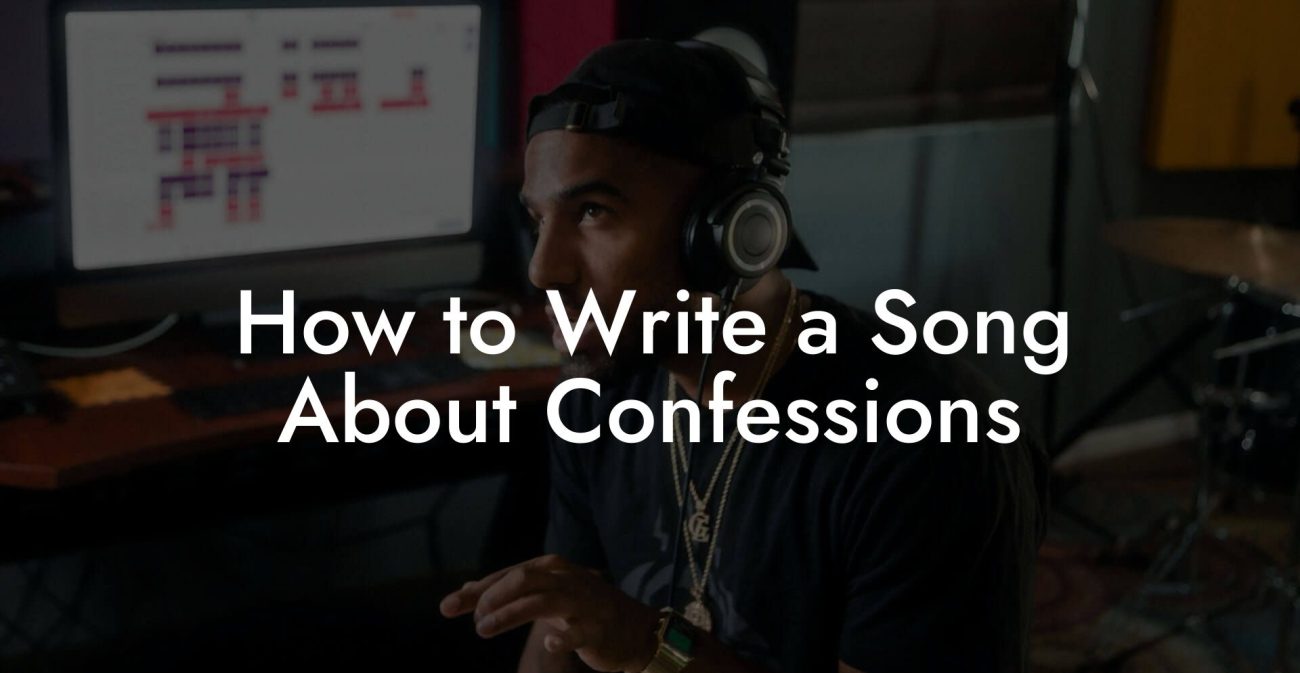 How to Write a Song About Confessions