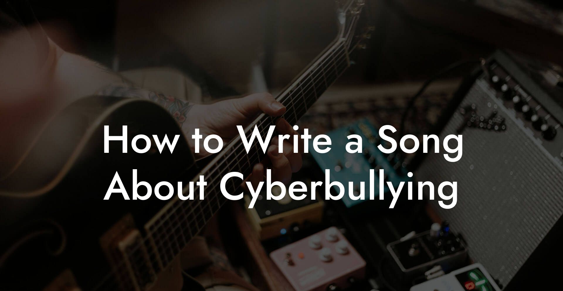 How to Write a Song About Cyberbullying