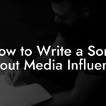How to Write a Song About Media Influence