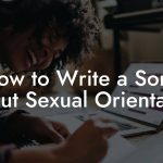How to Write a Song About Sexual Orientation