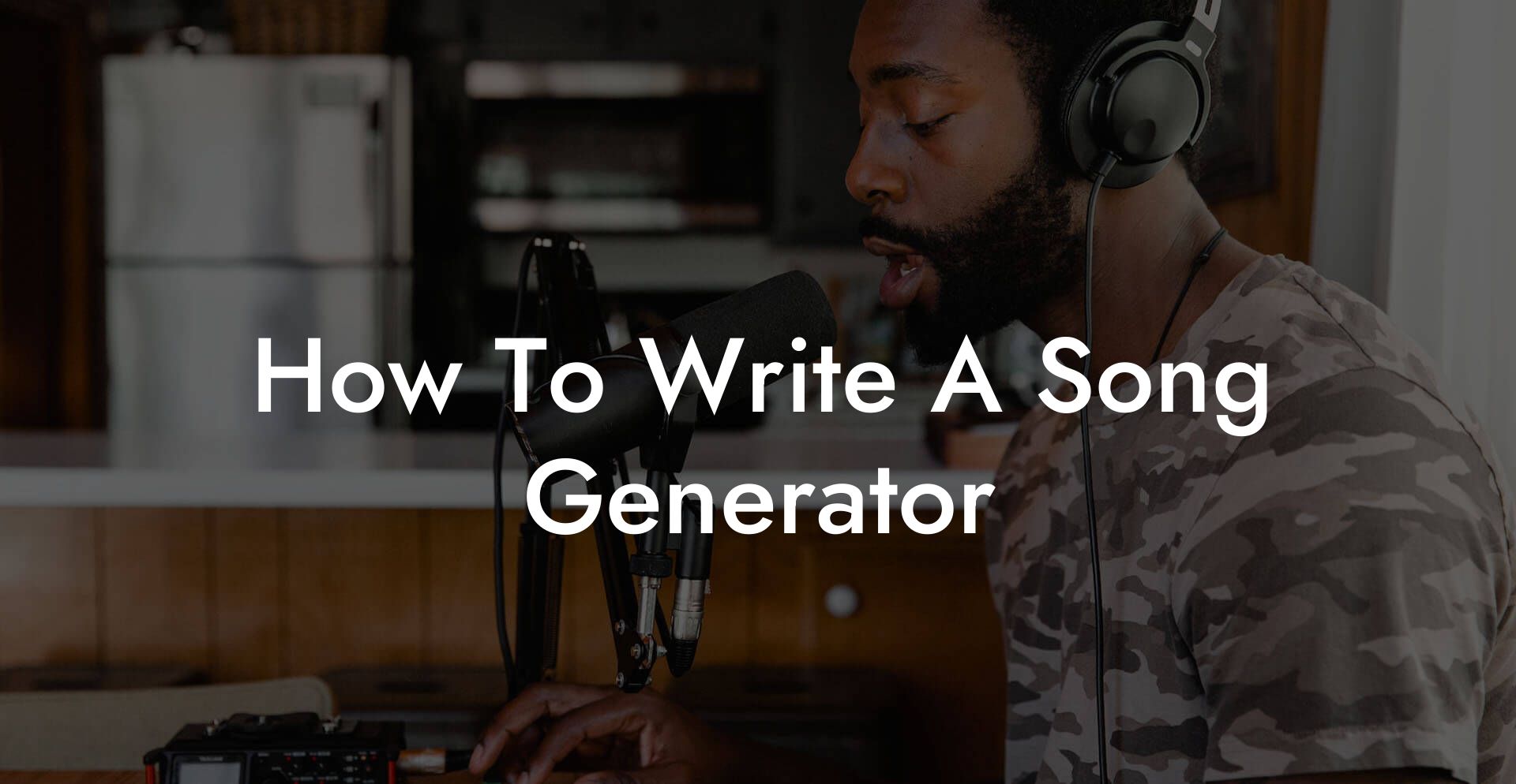 how to write a song generator lyric assistant