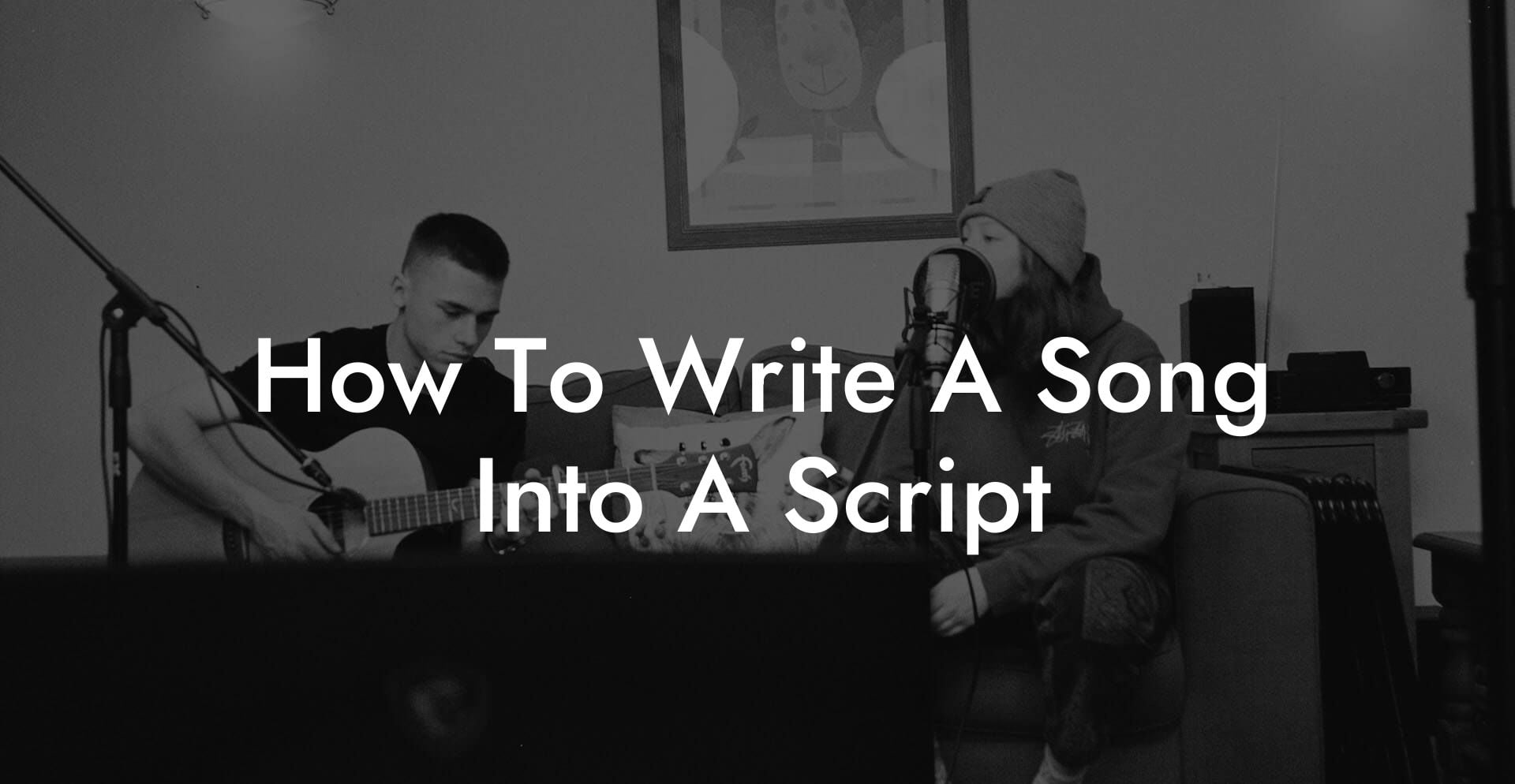 how to write a song into a script lyric assistant